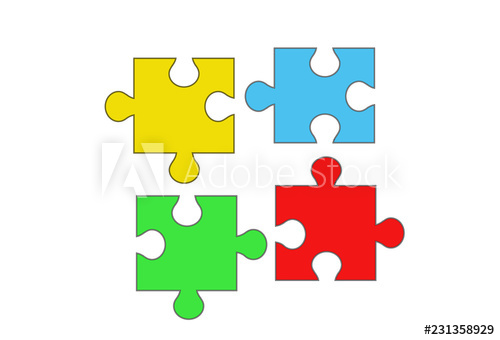 500x340 Pieces Of Puzzles Forming Into A Single