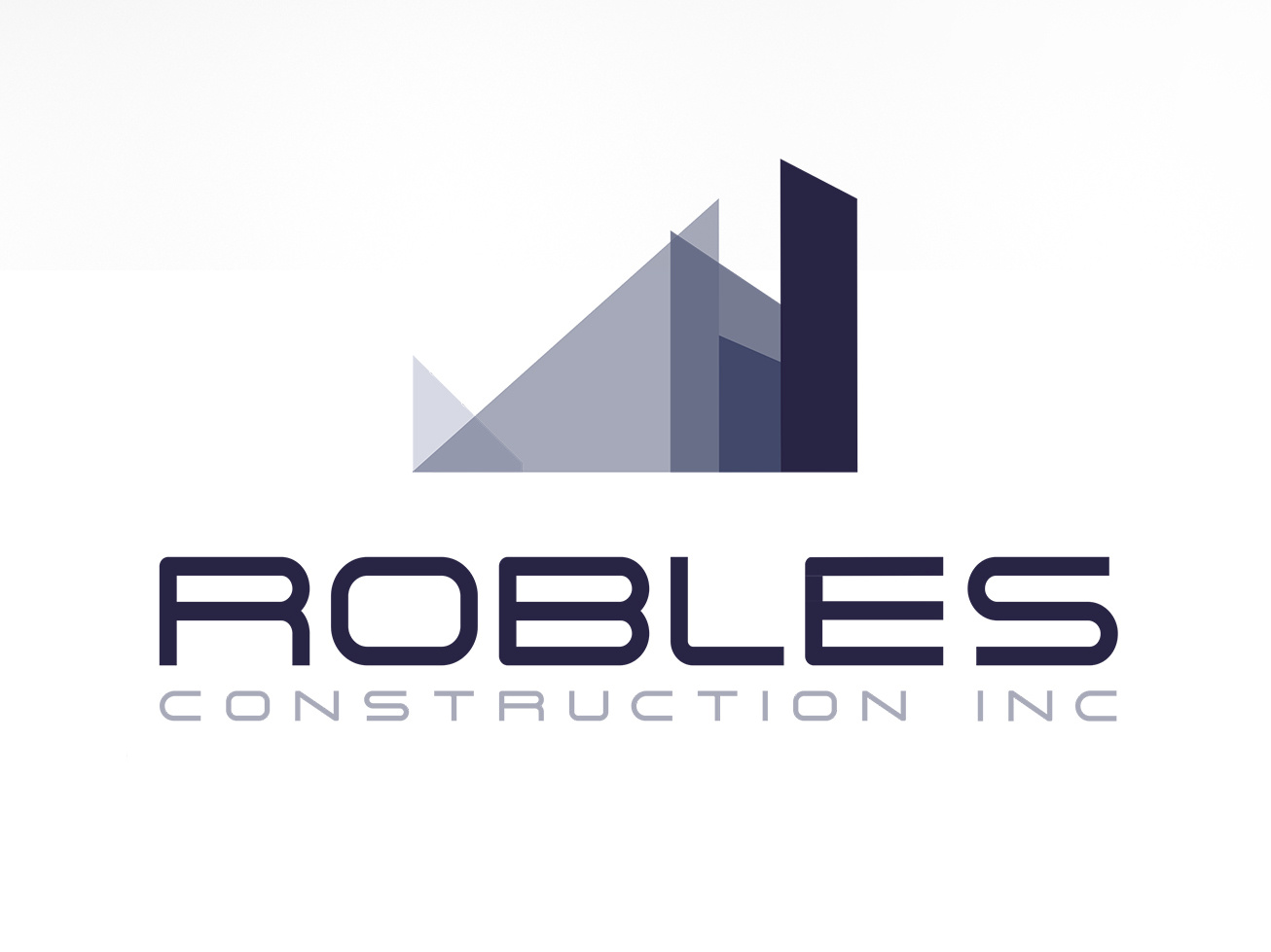 1306x979 Robles Construction Logo Design