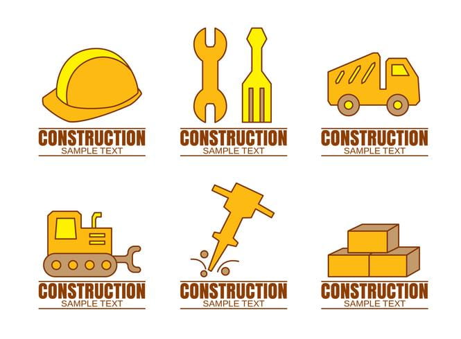 665x490 Construction Logos On White Vector Free Graphics