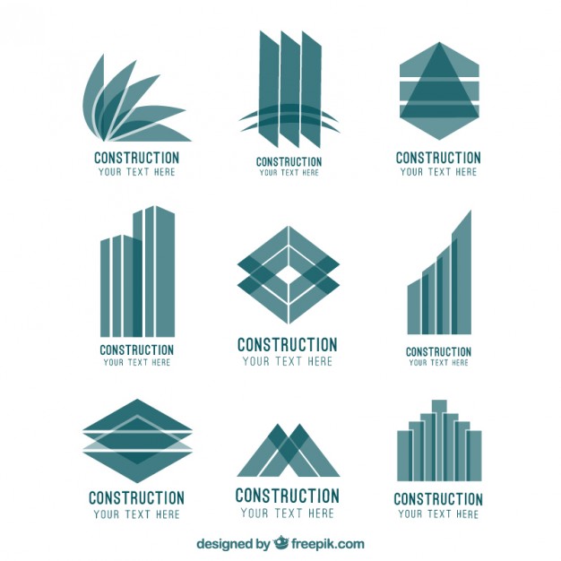 626x626 Abstract Construction Logos Free Vectors Ui Download