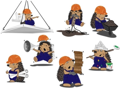 500x368 Construction Workers Vectors Free Vector Download