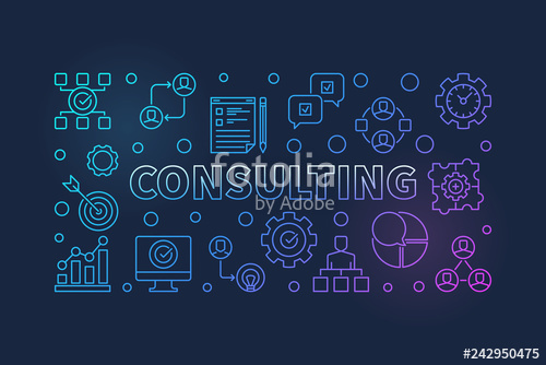 Consulting Concept Business Outline Illustration Vector Colored 500x334 Consulting Concept Business Outline Illustration Vector Colored