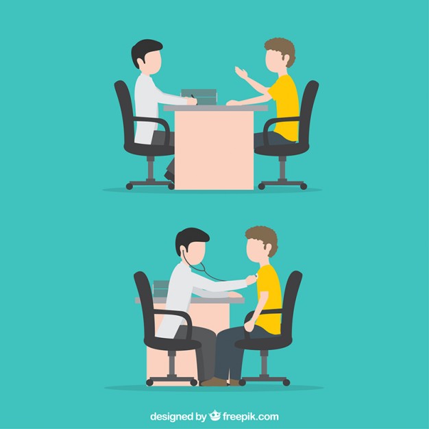 Flat Medical Consulting Illustrations Vector Free Download 626x626 Flat Medical Consulting Illustrations Vector Free Download