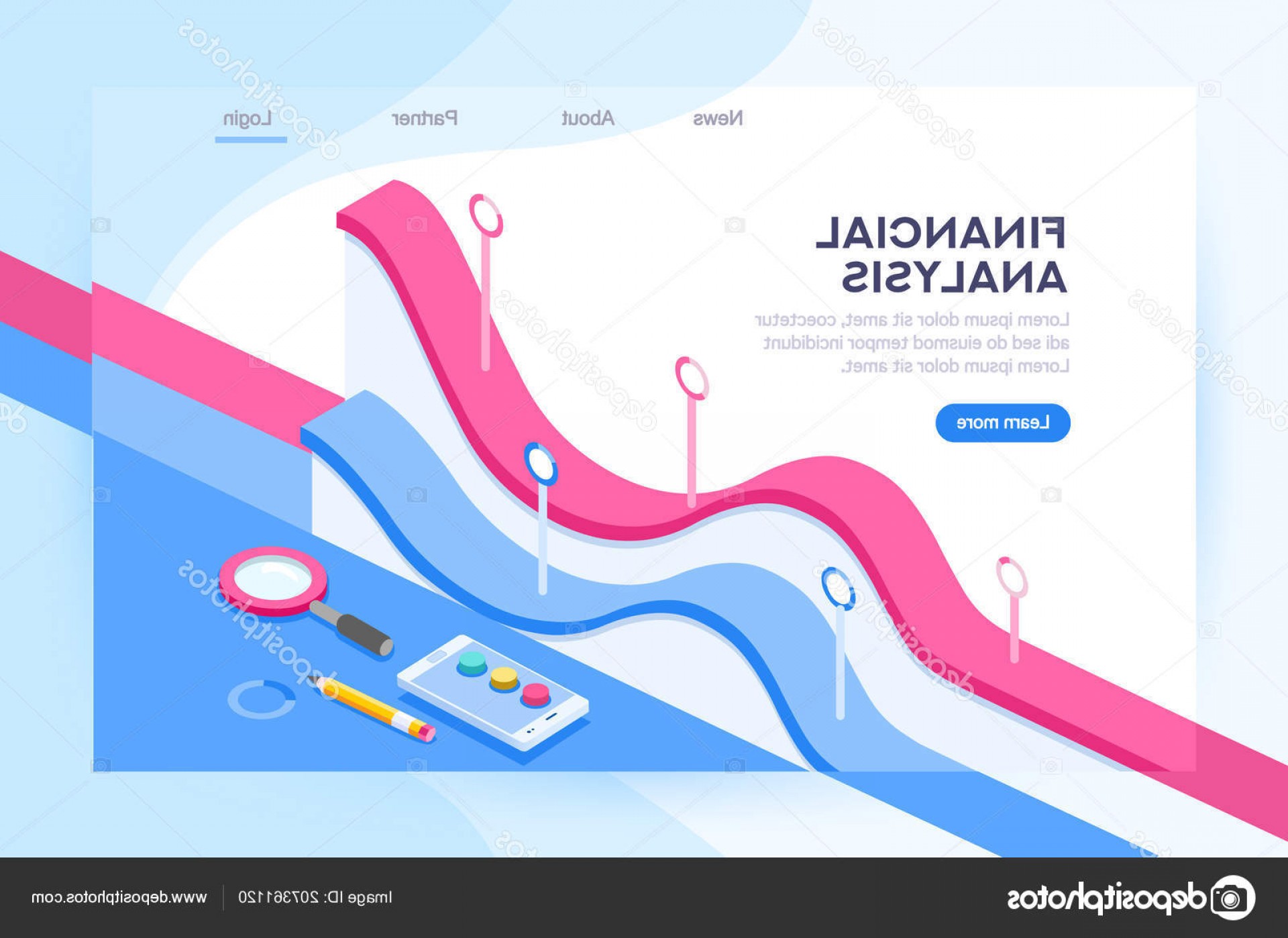 1920x1398 Stock Illustration Financial Administration Concept Consulting