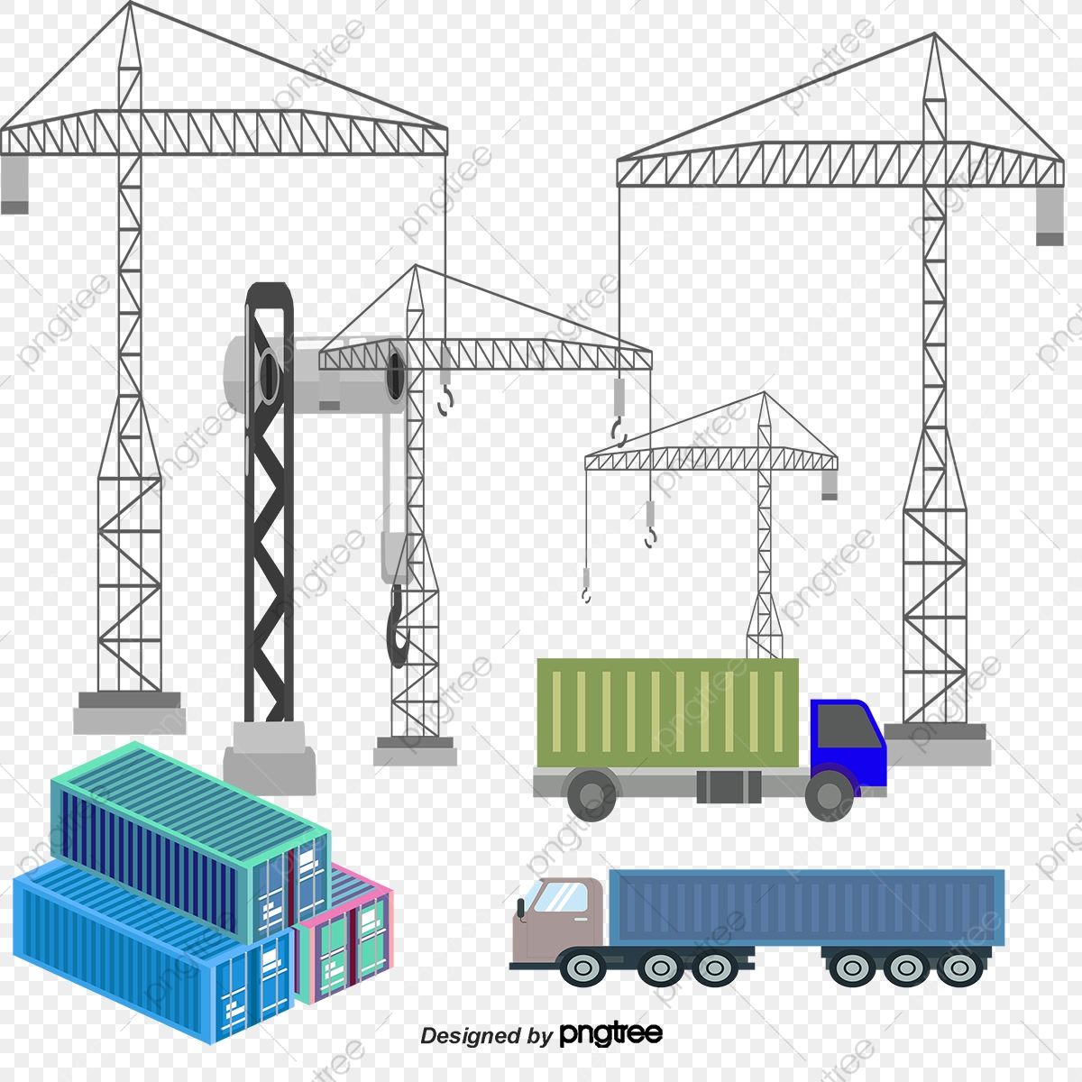 1200x1200 Vector Container Port, Vector Diagram, Port, Pier Png And Vector