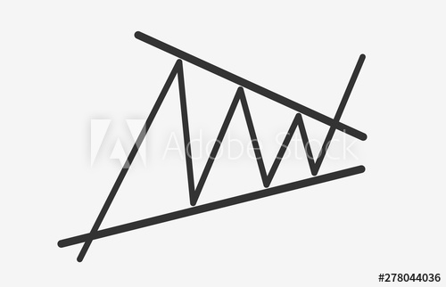 500x322 Bullish Contracting Triangle Vector Flat Icon