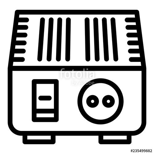 Electric Converter Icon Outline Electric Converter Vector Icon 500x500 Electric Converter Icon Outline Electric Converter Vector Icon