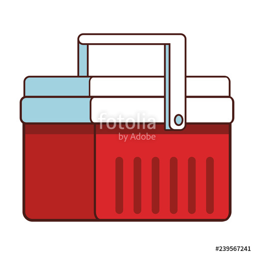 500x500 Cooler Container Cartoon Black And White Stock Image And Royalty