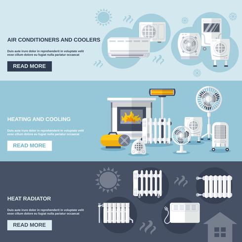 Heating And Cooling Banner Vector 490x490 Heating And Cooling Banner Vector