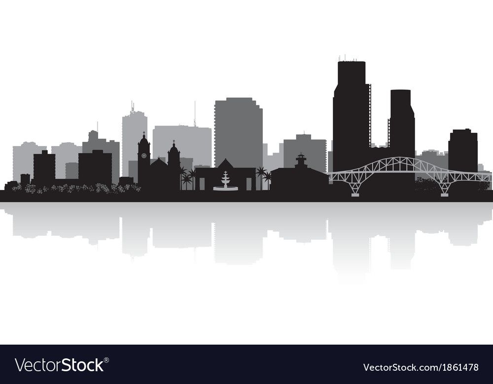 1000x780 Circut Skyline Silhouette, Silhouette