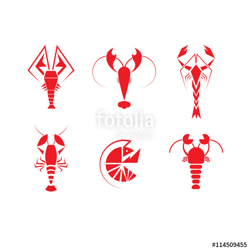 Crawfish Logo Set Stock Image And Royalty Free Vector 500x500 Crawfish Logo Set Stock Image And Royalty Free Vector