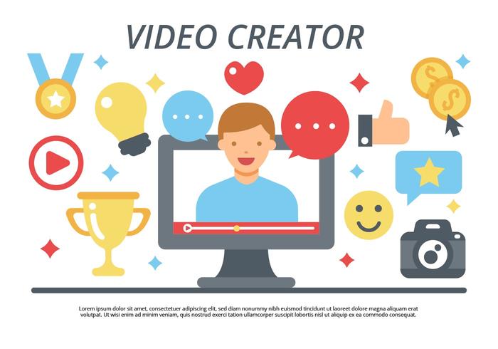 700x490 Video Creator Video Blogging Vector