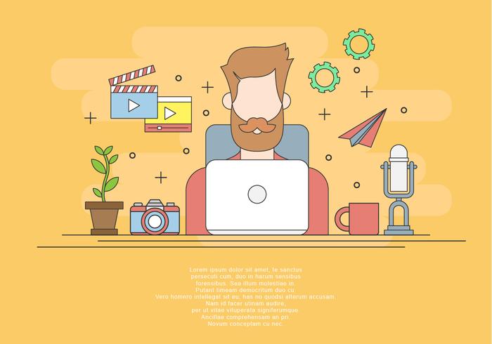 700x490 Viral Content Creator Vector