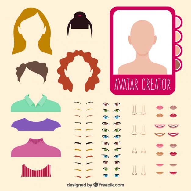 626x626 Woman Avatar Creator Vector Free Download