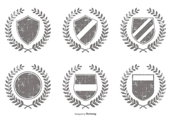 Distressed Vector Crest Shapes 700x490 Distressed Vector Crest Shapes