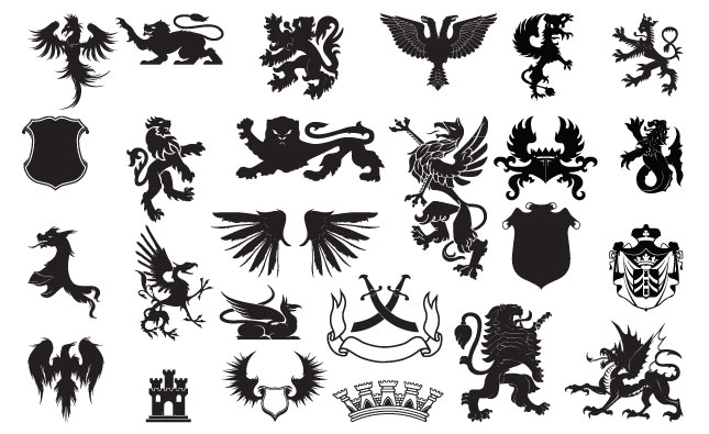 Heraldry Vector Pack 645x395 Heraldry Vector Pack
