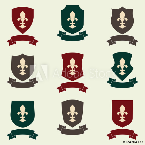 Shields And Stylish Ribbon Set Different Shield Shapes Collection 500x500 Shields And Stylish Ribbon Set Different Shield Shapes Collection