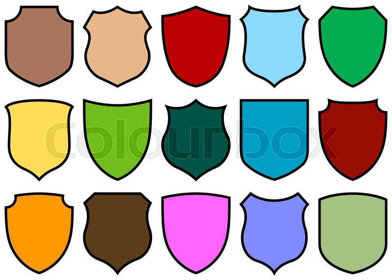 Simple Shield Design Set With Various Stock Vector Colourbox 800x571 Simple Shield Design Set With Various Stock Vector Colourbox