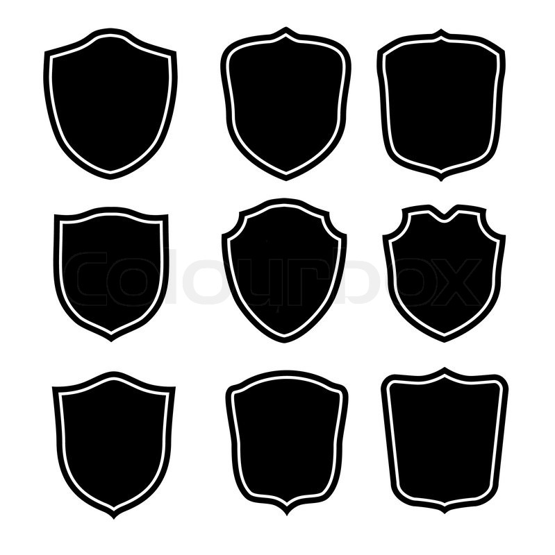Vector Shield Shape Set Stock Vector Colourbox 799x800 Vector Shield Shape Set Stock Vector Colourbox