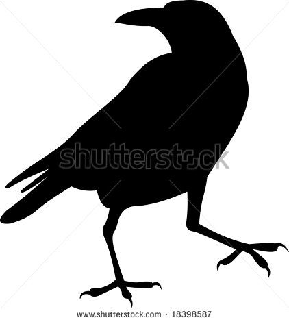 422x470 Raven, Vector