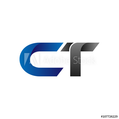 500x500 Modern Simple Initial Logo Vector Blue Grey Ct