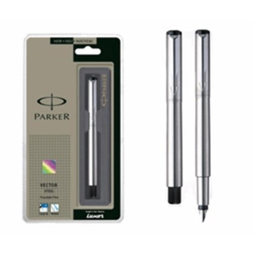500x500 Parker Vector Ct Fountain Pen, Stainless Steel