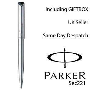 300x300 Personalised Engraved Parker Vector Stainless Steel Ct Ballpoint
