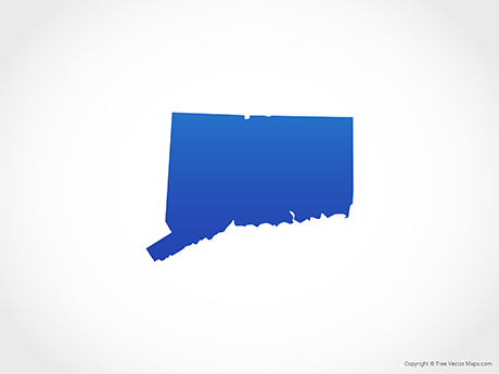 460x345 Vector Map Of Connecticut