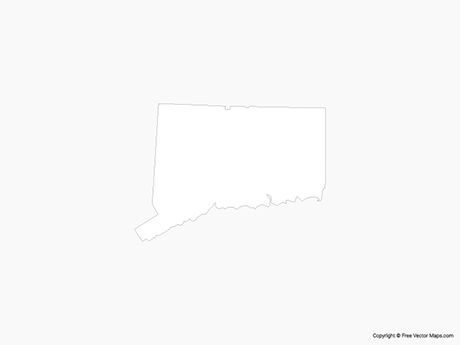 460x345 Vector Maps Of Connecticut Free Vector Maps