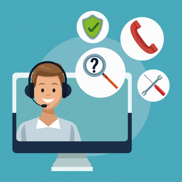 626x626 Customer Service And Support Call Center Concept Vector Premium