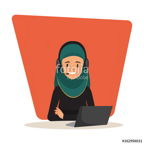 500x500 Woman In Call Center Occupation Customer Service Character