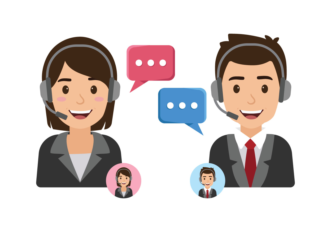 1400x980 Customer Service Free Vector Art