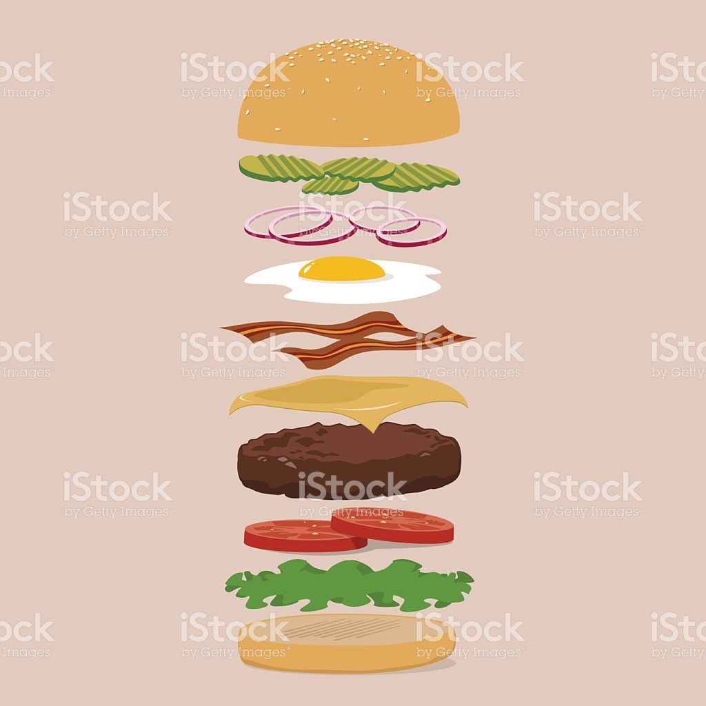 1024x1024 Burger With Various Additions For Customization Salty Free