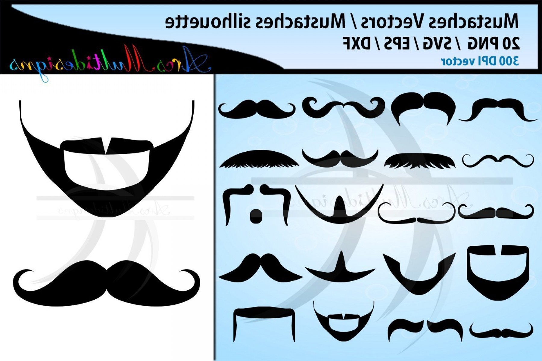1800x1200 Mustaches Silhouette Mustaches Vector Clipart Mustaches Beard
