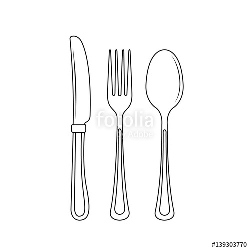 500x500 Cutlery On A Transparent Background Fork Knife And Spoon