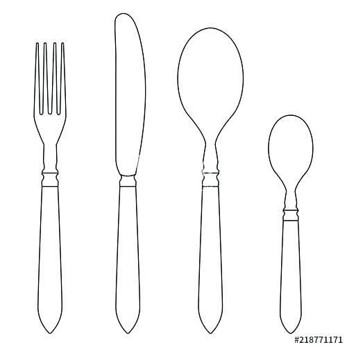 500x500 Fork Knife Spoon Vector