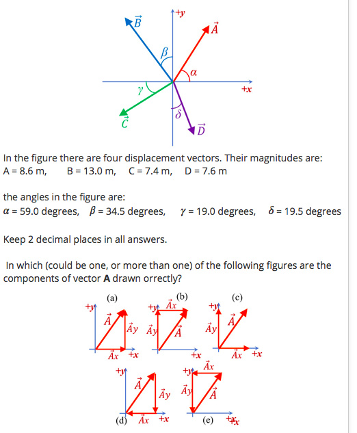 522x633 Solved In The Figure There Are Four Displacement Vectors