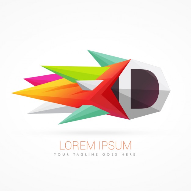 626x626 Colorful Abstract Logo With Letter D Vector Free Download