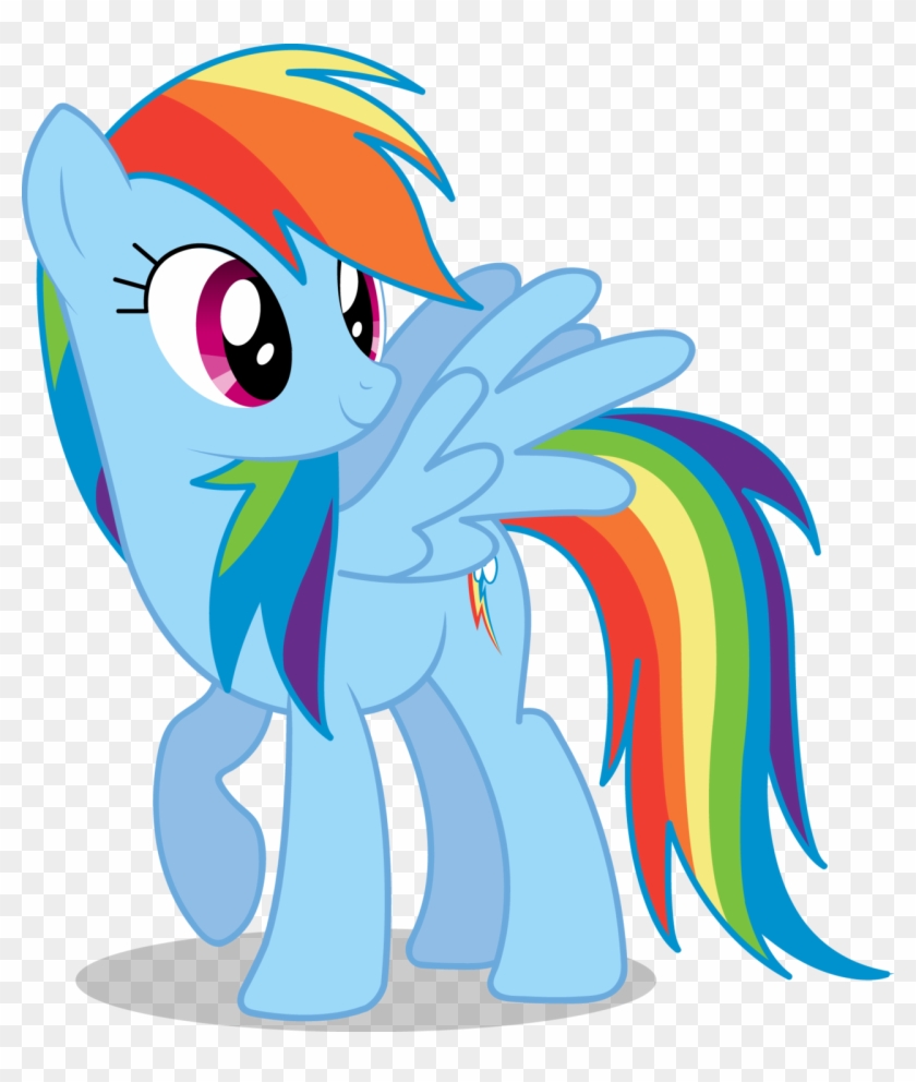 840x992 Rainbow Dash Vector