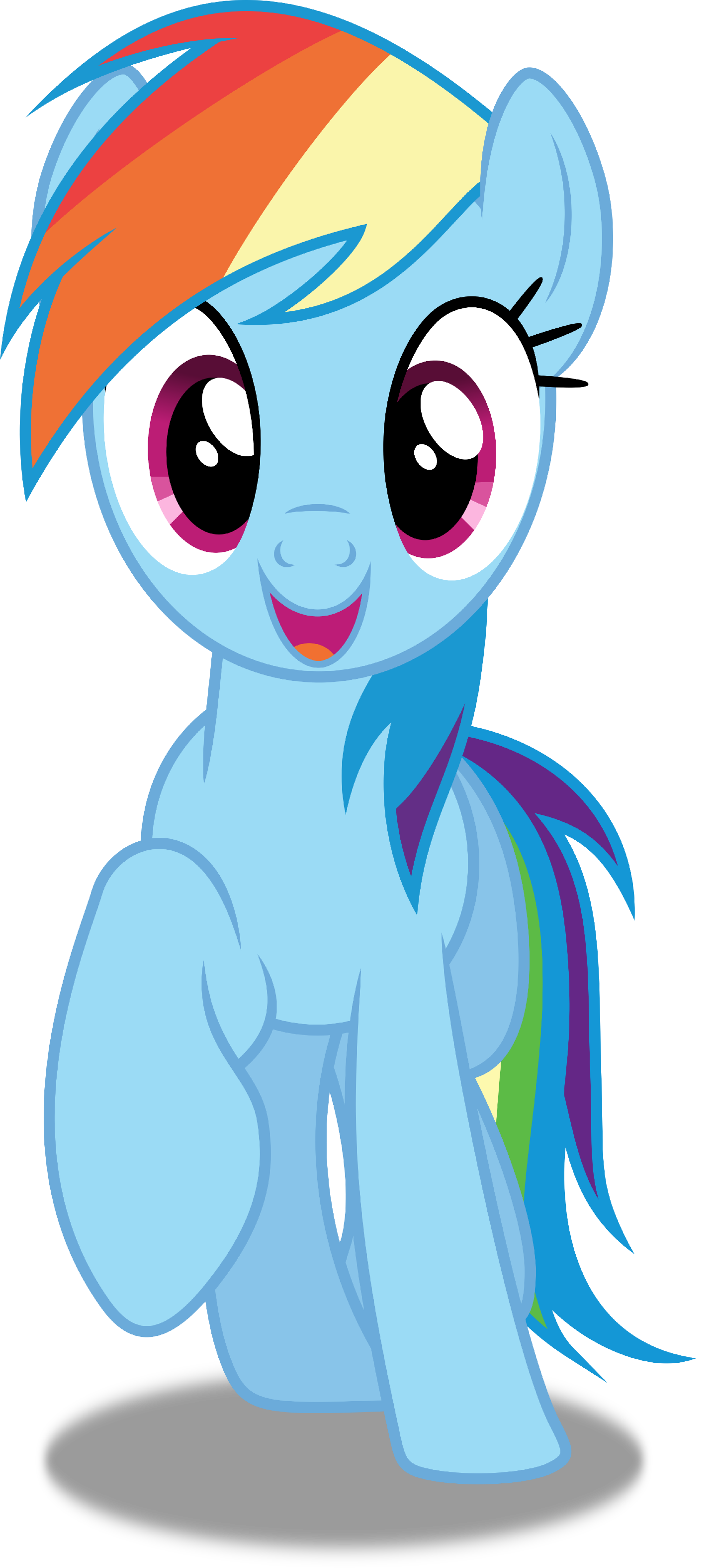 1436x3148 Rainbow Dash Vector