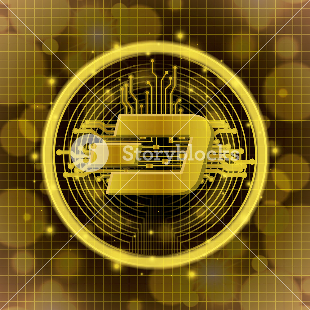 1000x1000 Dash Mining Set Icons Vector Illustration Design Royalty Free