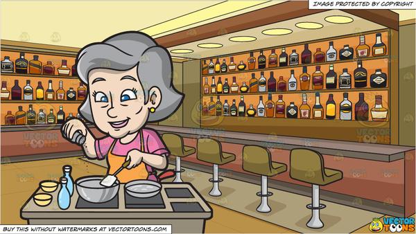 600x338 A Mature Woman Adding A Dash Of Pepper And Inside A Bar Stocked