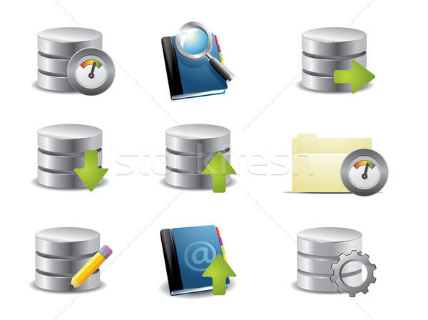 600x448 Vector Database And Catalog Icon Set Vector Illustration Ordog