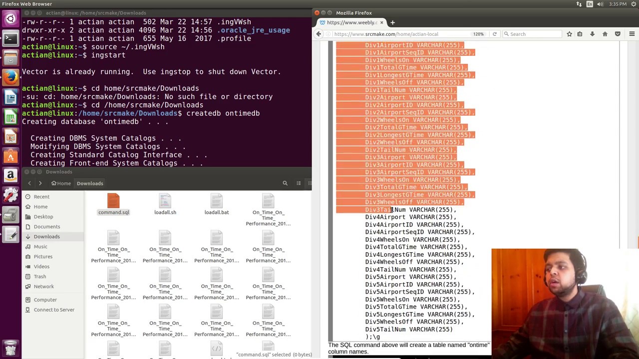 Installing Actian Vector, Loading A Dataset Into Vector 1280x720 Installing Actian Vector, Loading A Dataset Into Vector