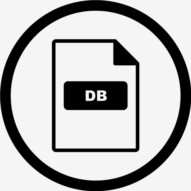 Vector Db Icon, Db, Document, Png And Vector With Transparent 640x640 Vector Db Icon, Db, Document, Png And Vector With Transparent