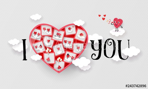 500x300 I Love You Declaration Valentines Day Wedding Pair Of Lovers