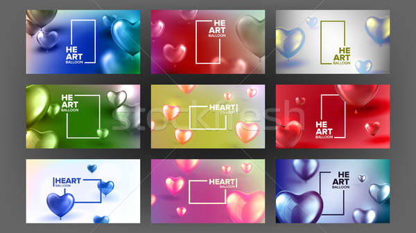 600x337 Declaration Of Love Beautiful Postcard Vector Vector Illustration