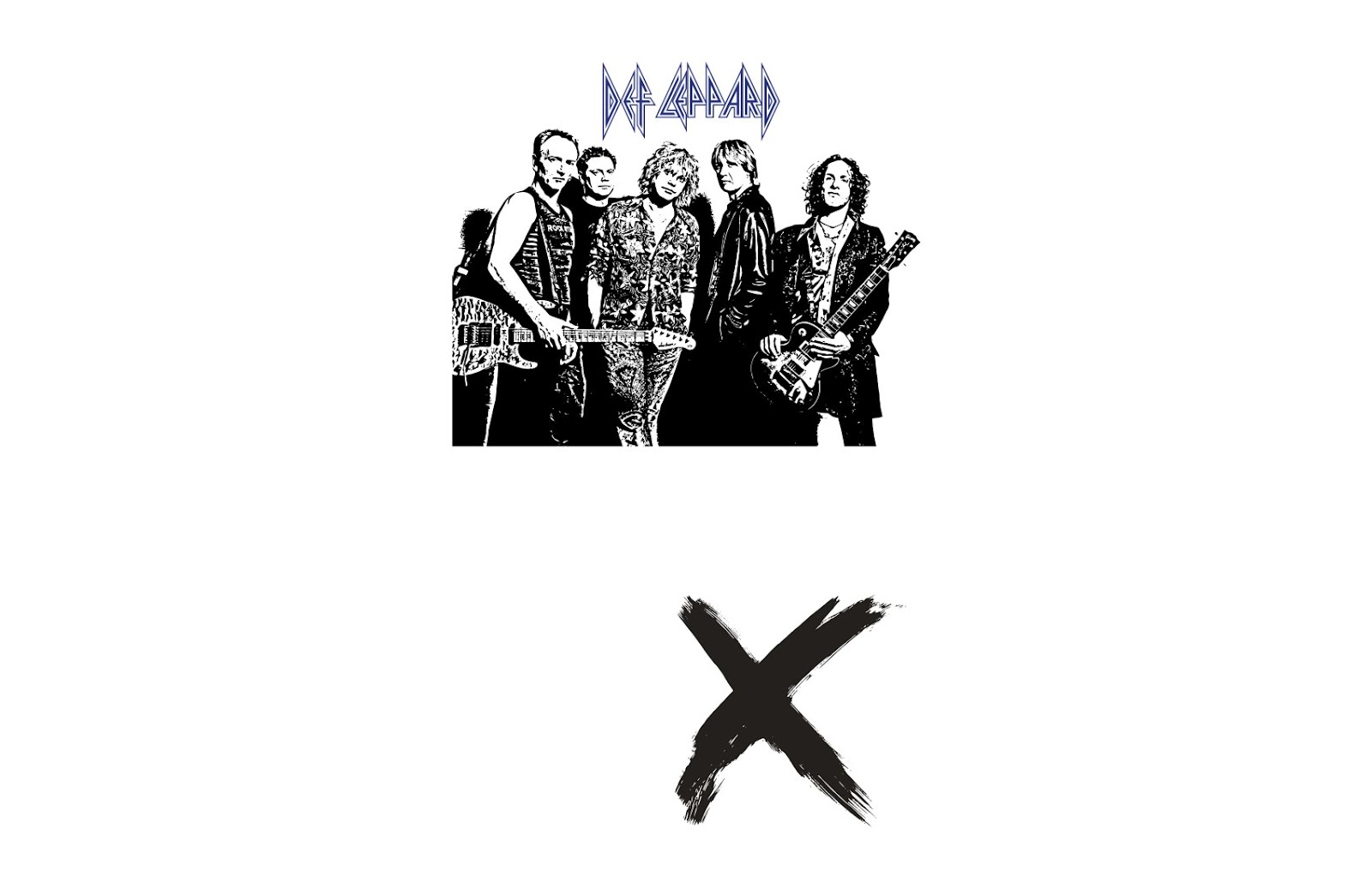 1600x1037 Def Leppard Band Vector T Shirts