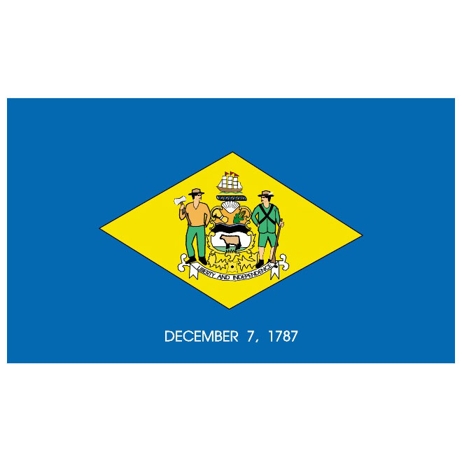 Delaware Flag Vector 660x660 Delaware Flag Vector