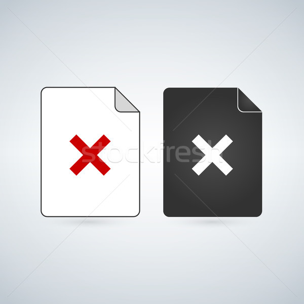 600x600 Delete Or Remove Document Vector Icon Flat Sign For Mobile